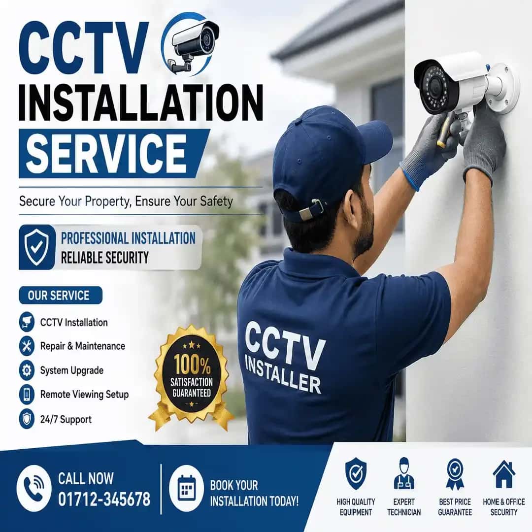 HTBD.store - CCTV Installation Service - CCTV security camera - out of stock - buy online Bangladesh