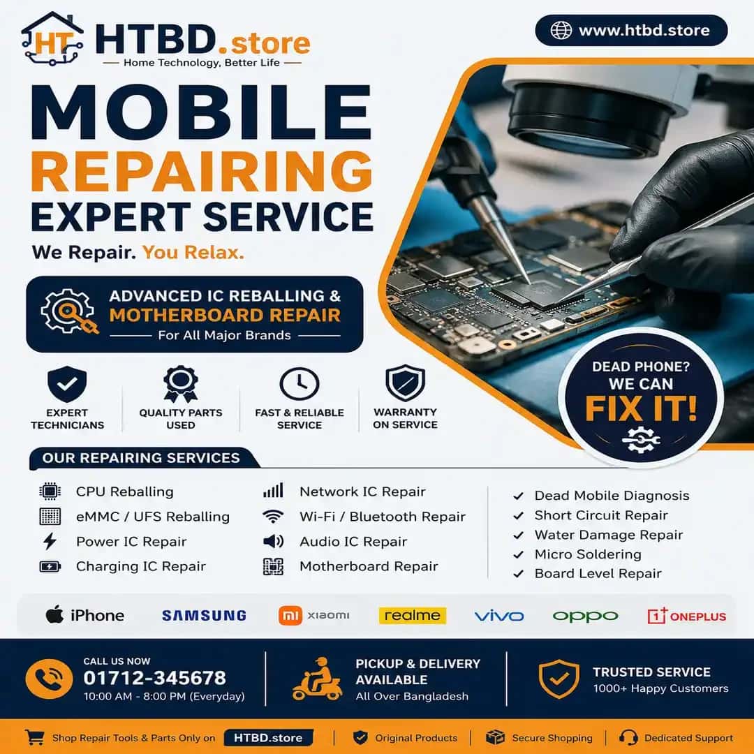 HTBD.store - Mobile Motherboard Repair & IC Reballing Service - Mobile Repair and Software - buy online Bangladesh