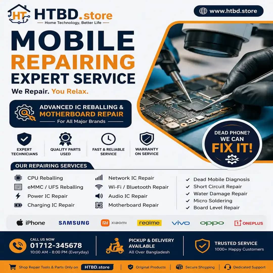 HTBD.store - Mobile Motherboard Repair & IC Reballing Service - Mobile Repair and Software - buy online Bangladesh