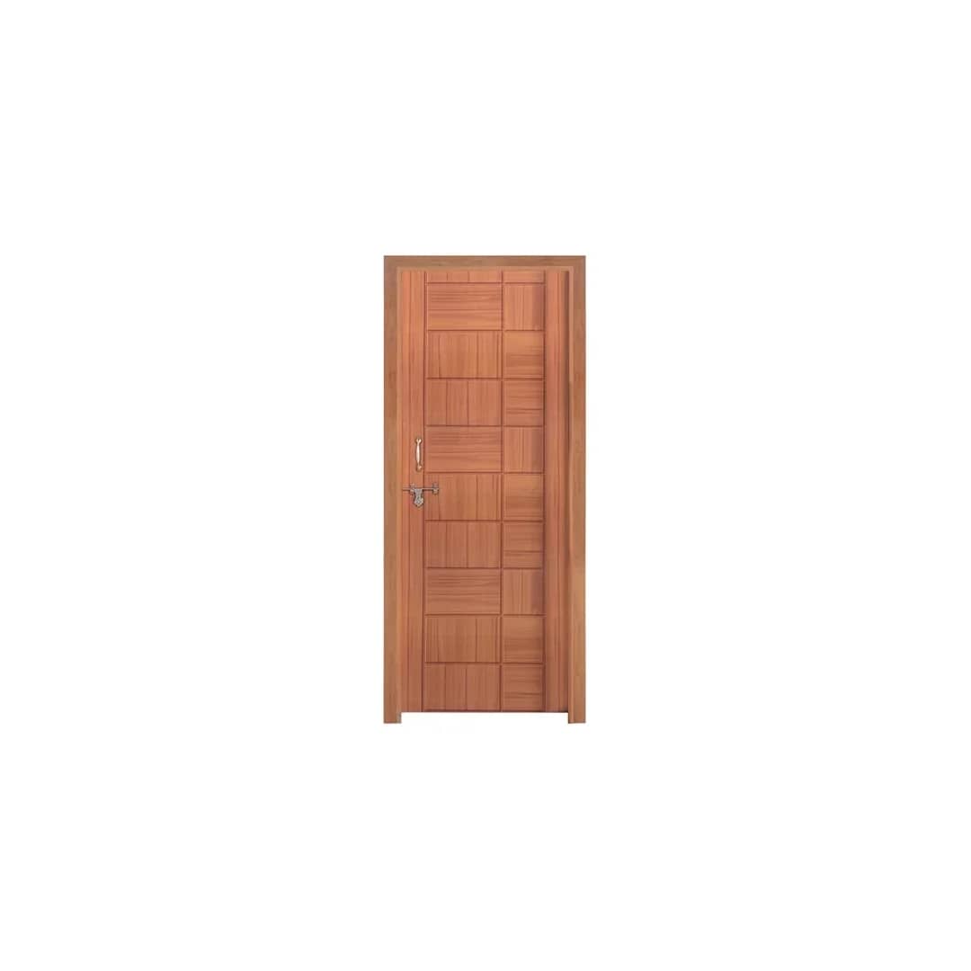 Gold Vinyl 7x2.5 ft UPVC Door - Right Opening