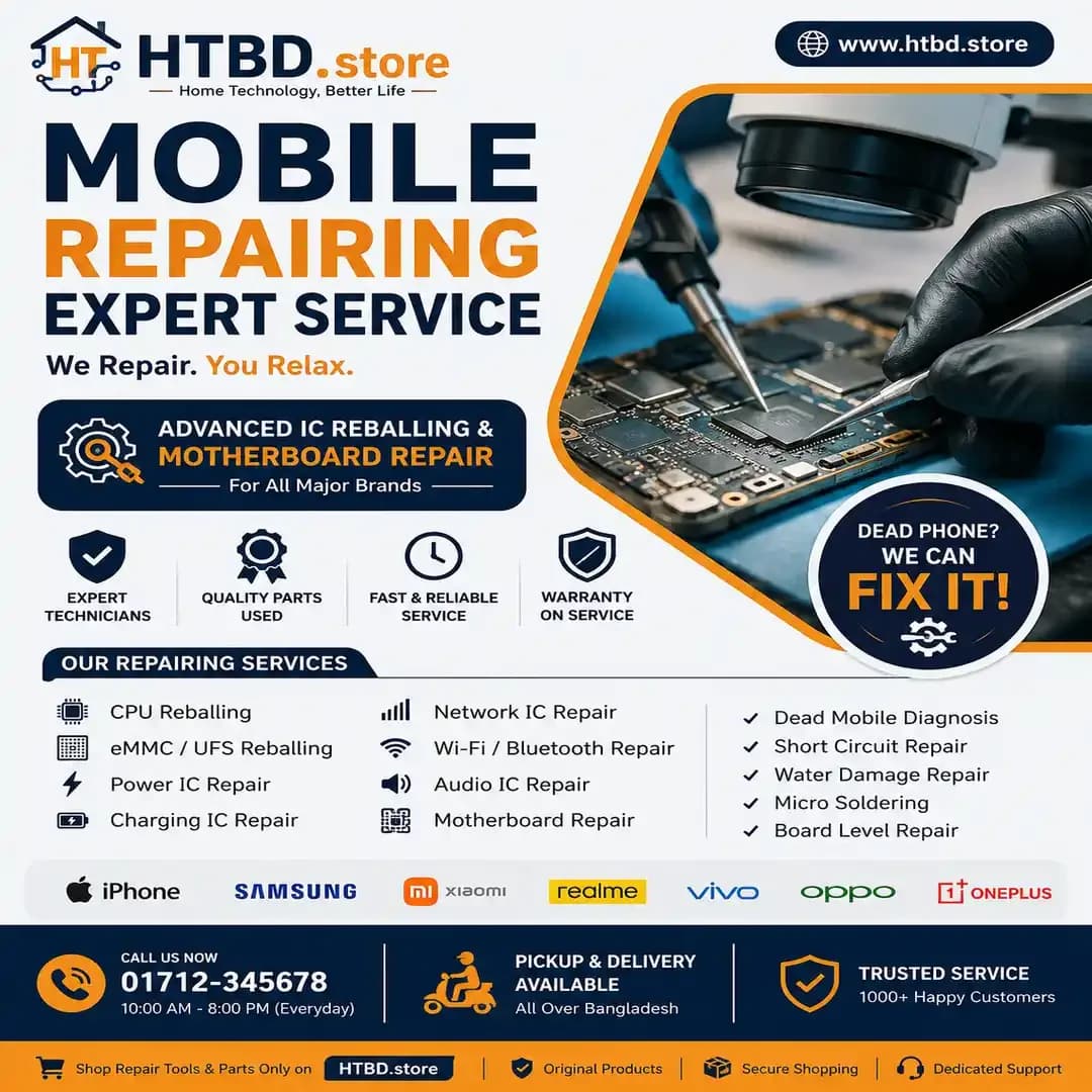 HTBD.store - Mobile Motherboard Repair & IC Reballing Service - Mobile Repair and Software - buy online Bangladesh