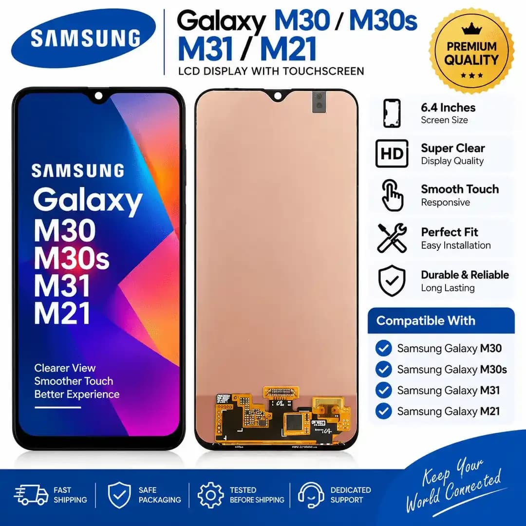 Samsung M30 M30S M31 M21 LCD Display with Touchscreen Samsung M30 M30S M31 M21 LCD Display with Touchscreen - Mobile Repair and Software - buy online Bangladesh