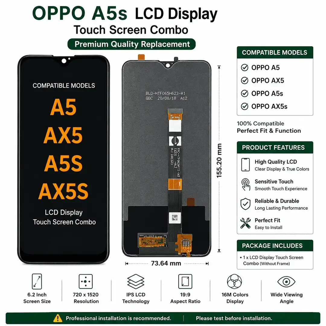 OPPO A5 AX5 A5s AX5s LCD Display Touch Screen Combo