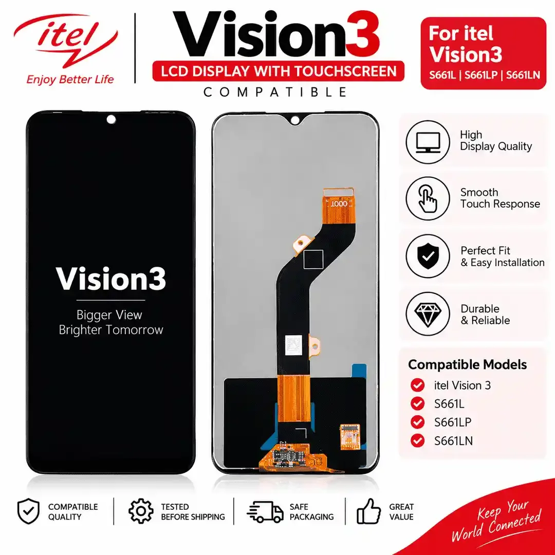itel Vision 3 LCD Display with Touchscreen compatible with S661L, S661LP and S661LN
