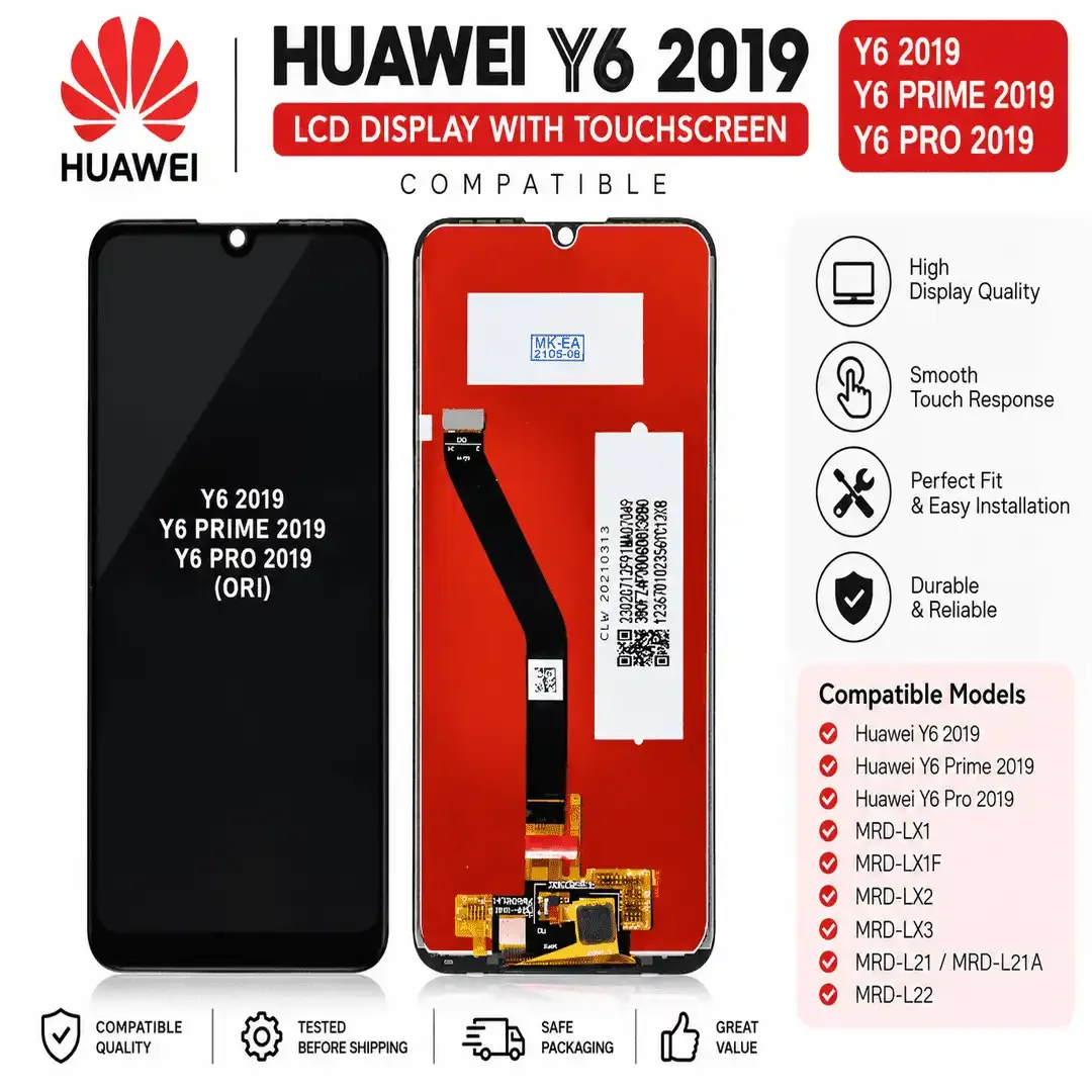Huawei Y6 2019 LCD Display with Touchscreen compatible with Huawei Y6 Prime 2019 and Y6 Pro 2019